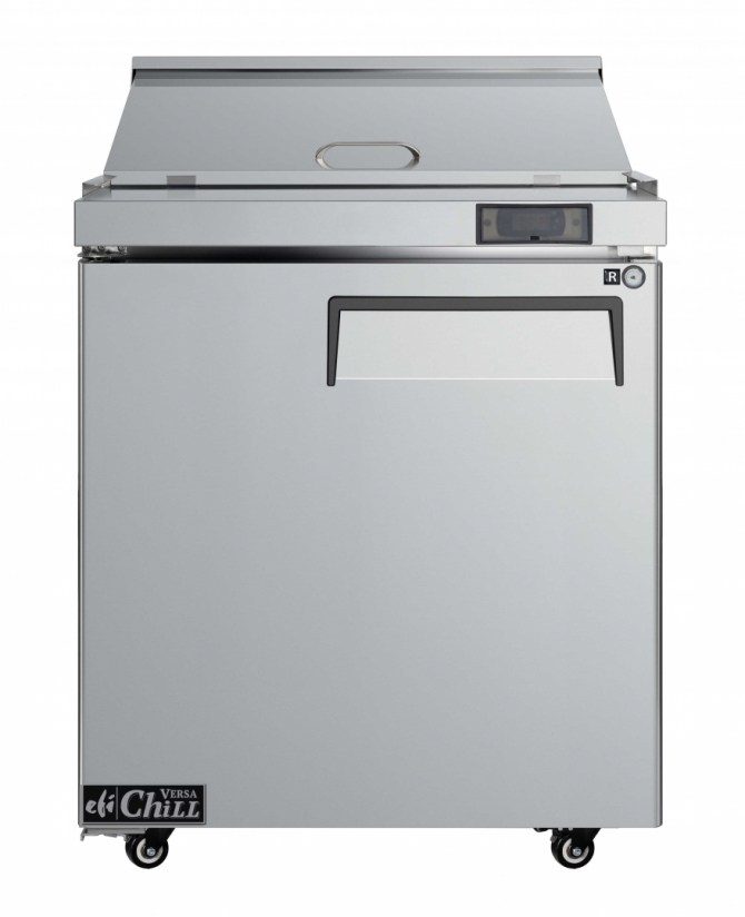 EFI CSDR1-27VC-L 27" Stainless Steel Left hinged Solid 1 Door Prep Cooler Salad / Sandwich Table