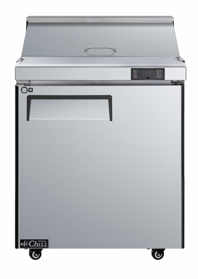 EFI CSDR1-27VC-R 27" Stainless Steel Right hinged Solid 1 Door Prep Cooler Salad / Sandwich Table