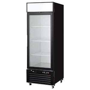 EFI F1-27GDVC 27" Black Exterior Right Hinged Glass 1 Door Freezer Reach In Bottom-Mount