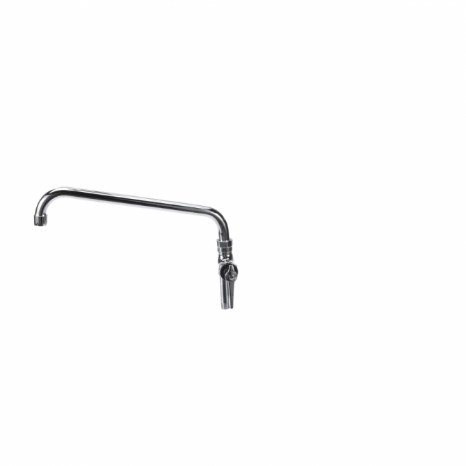 Encore® KL55-7012SE1Z Brass Chrome Plated Add On Faucet with 12" Spout Retail Packaging