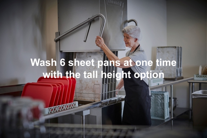 Hobart AM16VLT-BAS Base Electric Ventless High Temperature Door Type Commercial Dishwasher