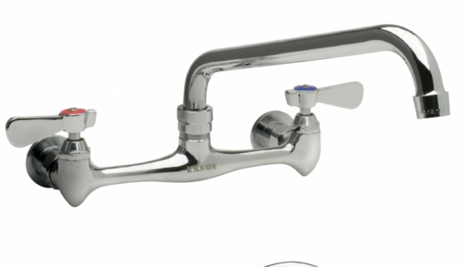 Kason 60455KL8010 SERIES 8"OC Wall Mount Faucets with 10" spout 