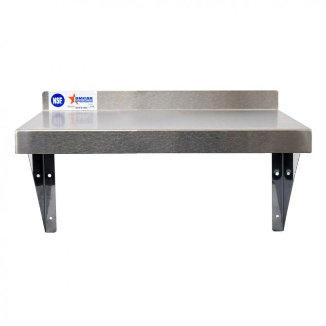 Omcan 22110 Stainless steel 12"x48" Wall Shelf 