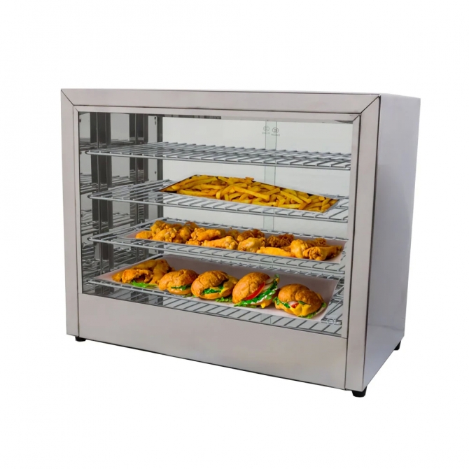 Omcan 26086 rectangular warming /  holding display case 