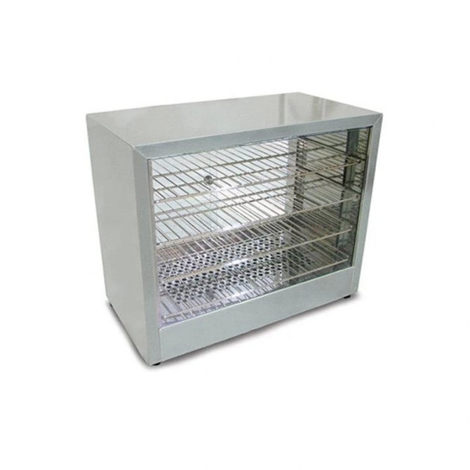 Omcan 26086 rectangular warming /  holding display case 