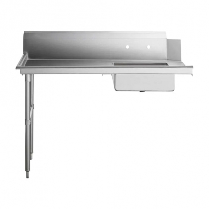 Omcan 28486 60" Left Side Soiled Dish Table with Sink 