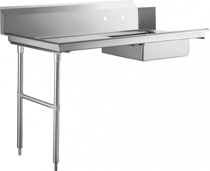 Omcan 47748 72" Left Side Soiled Dish Table with Sink 