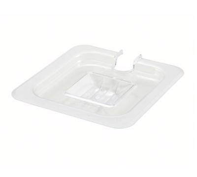 Omcan 80016 Polycarbonate Clear Cover Slotted for Sixth size Food Pan