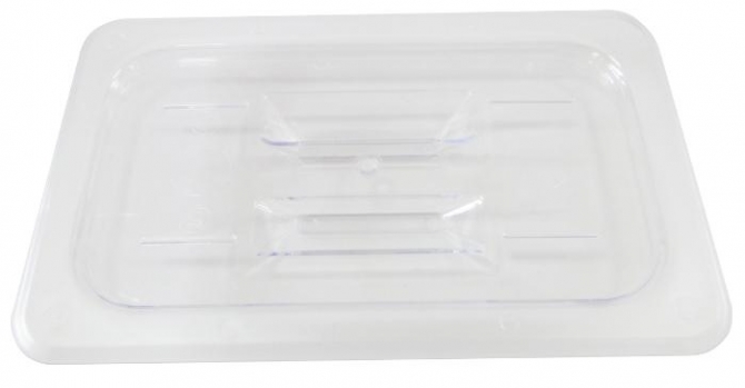 Omcan 80020 Polycarbonate Clear Cover Solid for Fourth size Food Pan