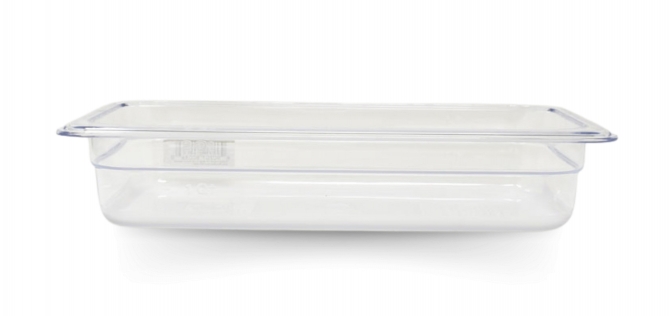 Omcan 80036 Third size Polycarbonate Food Pan Clear 2 1/2" Deep