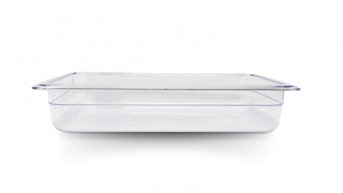 Omcan 80039 Half size Polycarbonate Food Pan Clear 2 1/2" Deep