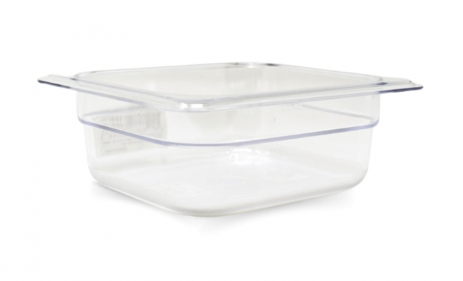 Omcan 80046 Sixth size Polycarbonate Food Pan Clear 2 1/2" Deep