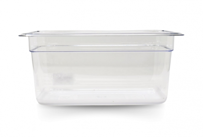 Omcan 80059 Third size Polycarbonate Food Pan Clear 6" Deep