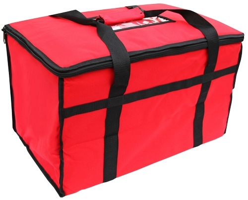 Omcan 80948 insulated delivery bag - RED