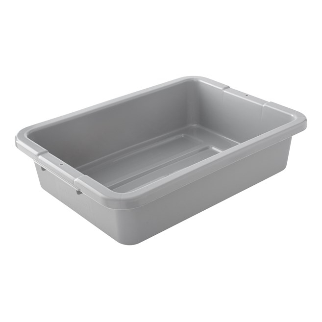 Rubbermaid 3349GRY 5" Bus Box / Tote Box Gray Color 