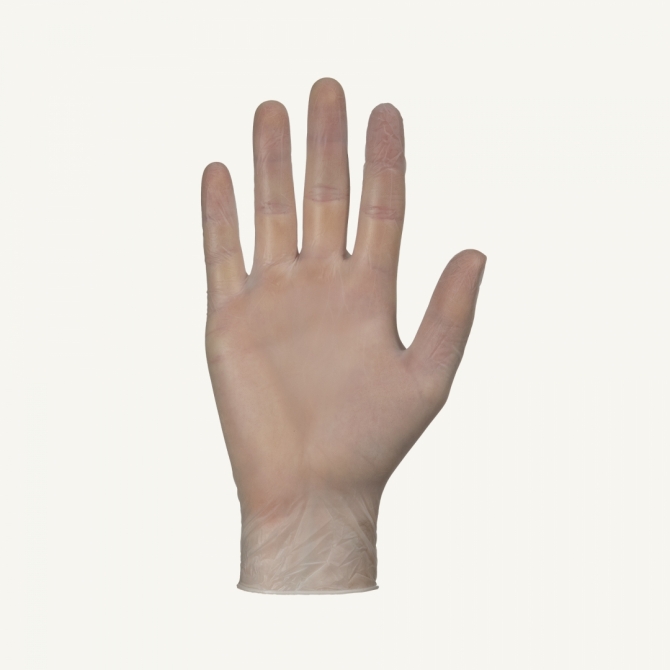 Superior Glove RDVPF KeepKleen® Transparent industrial grade 4 mil disposable powder free vinyl gloves 