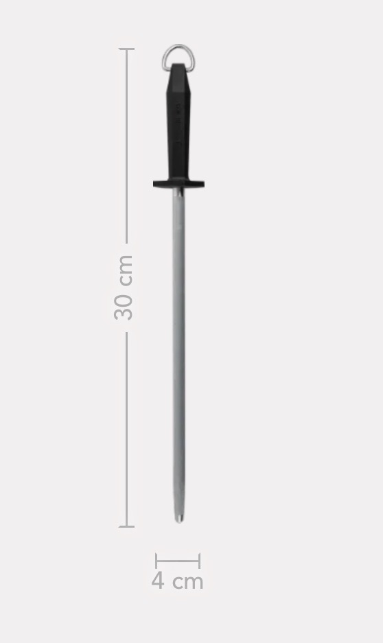 Victorinox 7.8991.33 Sharpening Steel 12" with Black Grip