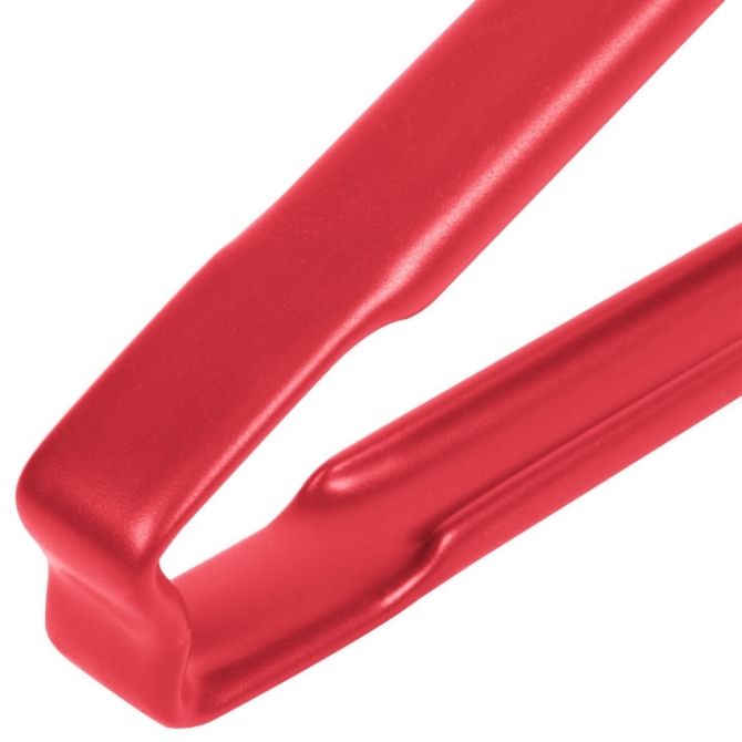 Vollrath 4780940 with Red handle one-piece scalloped 9" tongs 