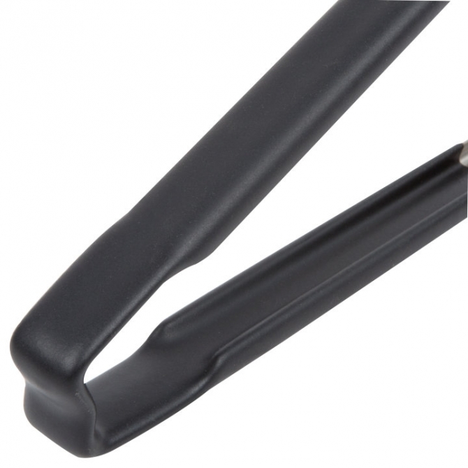 Vollrath 4781220 with Black handle one-piece scalloped 12" tongs 
