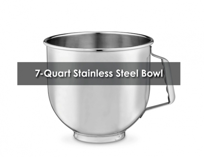 Waring WSM7L "Luna Series" 7 Qt Planetary Mixer with Dough Hook, Mixing Paddle, & Whisk