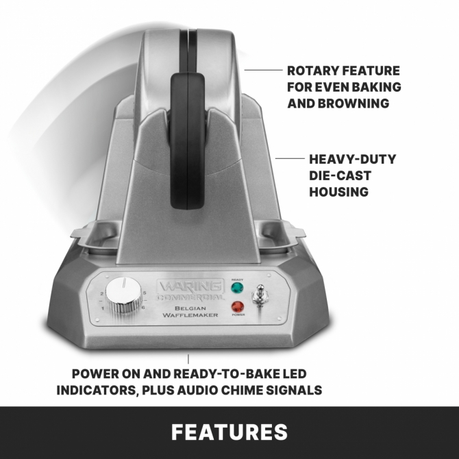 Waring WW180X Single Belgian Waffle Maker Electric 