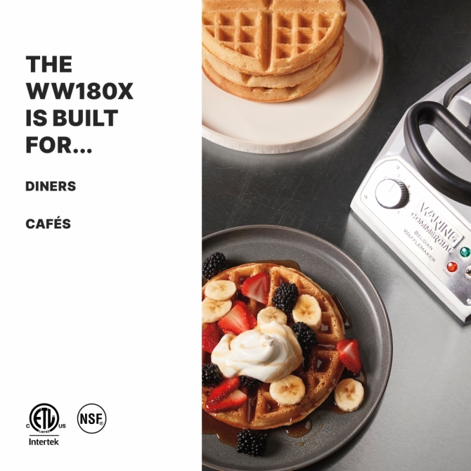 Waring WW180X Single Belgian Waffle Maker Electric 
