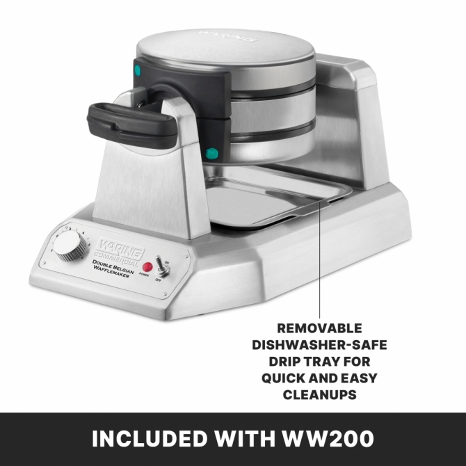 Waring WW200 Double Belgian Waffle Maker Electric 