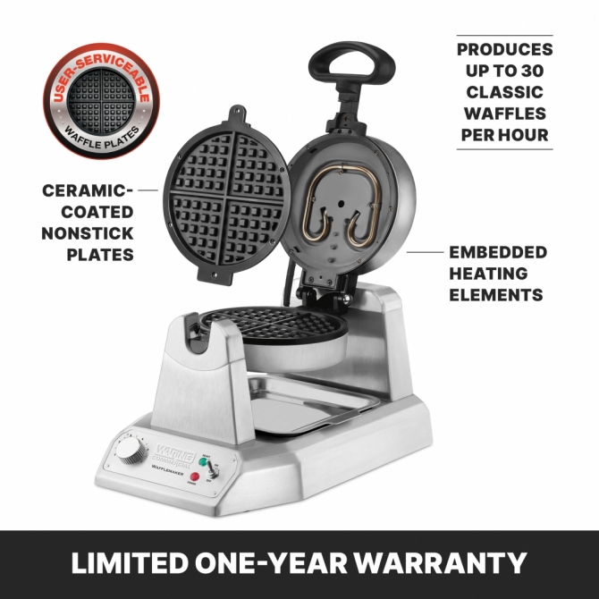 Waring WWD180X Single Classic Waffle Maker Electric 