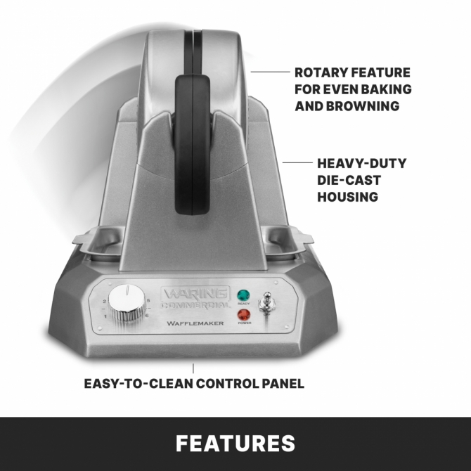 Waring WWD180X Single Classic Waffle Maker Electric 