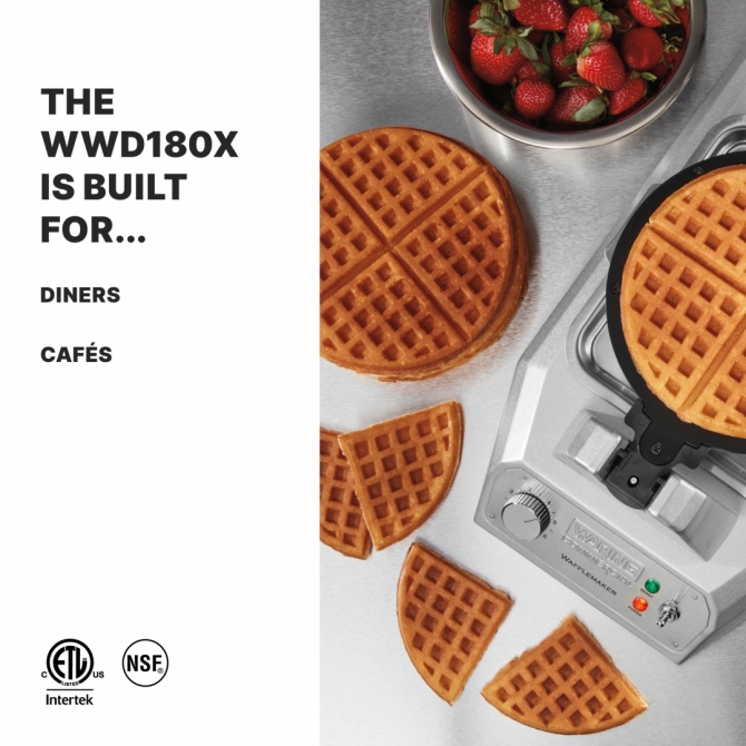 Waring WWD180X Single Classic Waffle Maker Electric 