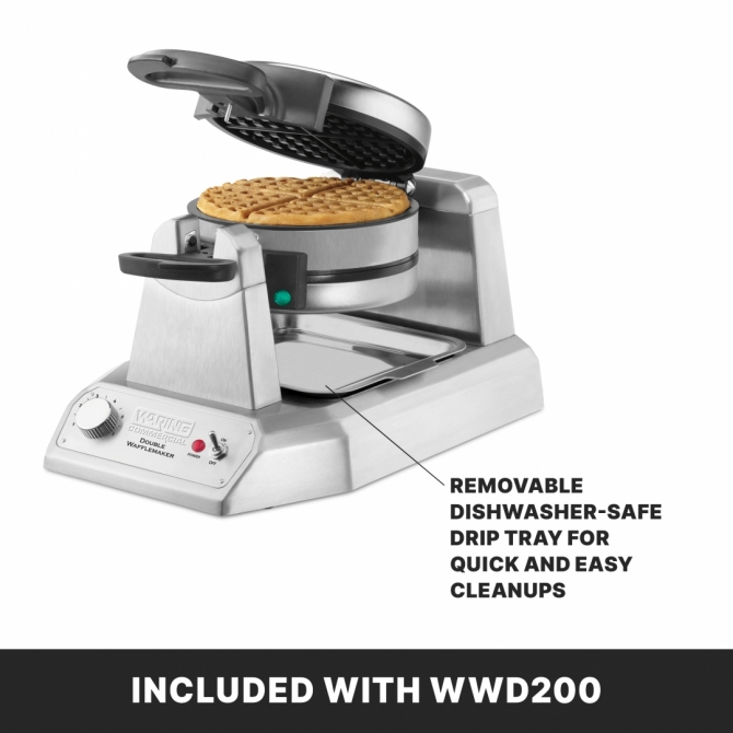 Waring WWD200 Double Classic Waffle Maker Electric 