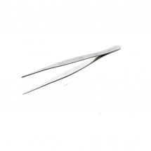 Browne 57516 Stainless Steel 8" Straight Precision Tongs