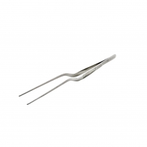 Browne 57517 Stainless Steel 8" Offset Precision Tongs