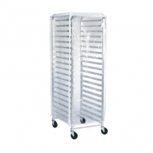 Browne  57913400 Clear Rack Cover with zippers 23"W x 28"D x 62"H