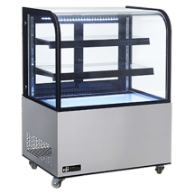 EFI CGCM-3648 37" Curved Glass Refrigerated Display Cooler / Case