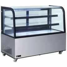 EFI CGCM-6048 60" Curved Glass Refrigerated Display Cooler / Case