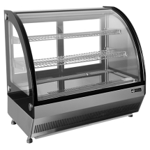 EFI CGCM-CT-2726 27" Front Curved Glass Refrigerated Countertop Display Cooler / Case