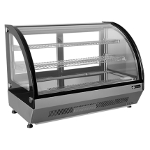 EFI CGCM-CT-3526 35" Front Curved Glass Refrigerated Countertop Display Cooler / Case