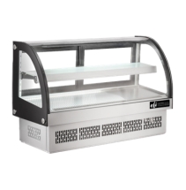 EFI CGCM-CT-4833 48" Front Curved Glass Refrigerated Countertop Drop In Display Cooler / Case
