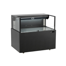 EFI CGOMS-3624 Black exterior Straight Sided Shallow Depth Open Air Display Case 