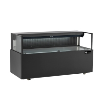 EFI CGOMS-6024 Black exterior Straight Sided Shallow Depth Open Air Display Case 