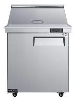 EFI CMDR1-27VC-L 27" Stainless Steel Left Hinged Solid Door Stainless Steel Mega Top Prep Cooler