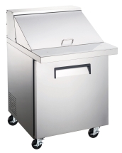 EFI CMDR1-27VCX-L 27" Stainless Steel Left Hinged Solid Door Stainless Steel Mega Top Prep Cooler