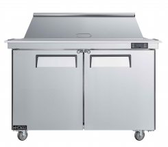 EFI CMDR2-48VC 48" Stainless Steel 2 Doors Mega Top Prep Cooler