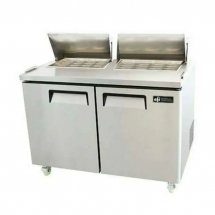 EFI CMDR2-60VC 60" Stainless Steel 2 Doors Mega Top Prep Cooler