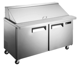 EFI CMDR2-60VCX 60" Stainless Steel 2 Doors Mega Top Prep Cooler