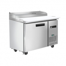 EFI CPDR1-44VC-L 44" Left Hinge Solid Stainless Steel Door Pizza Prep Cooler