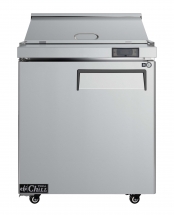 EFI CSDR1-27VC-L 27" Stainless Steel Left hinged Solid 1 Door Prep Cooler Salad / Sandwich Table