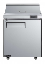 EFI CSDR1-27VC-R 27" Stainless Steel Right hinged Solid 1 Door Prep Cooler Salad / Sandwich Table