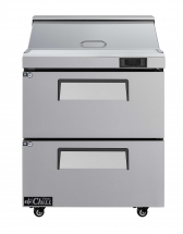 EFI CSDW2-27VC 27" Stainless Steel 2 Drawer Prep Cooler Salad Table / Sandwich Table